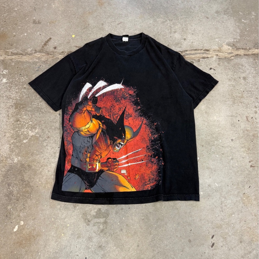 Marvel Mad Engine Wolverine Michael Turner Graphic T-Shirt Mens XL Black